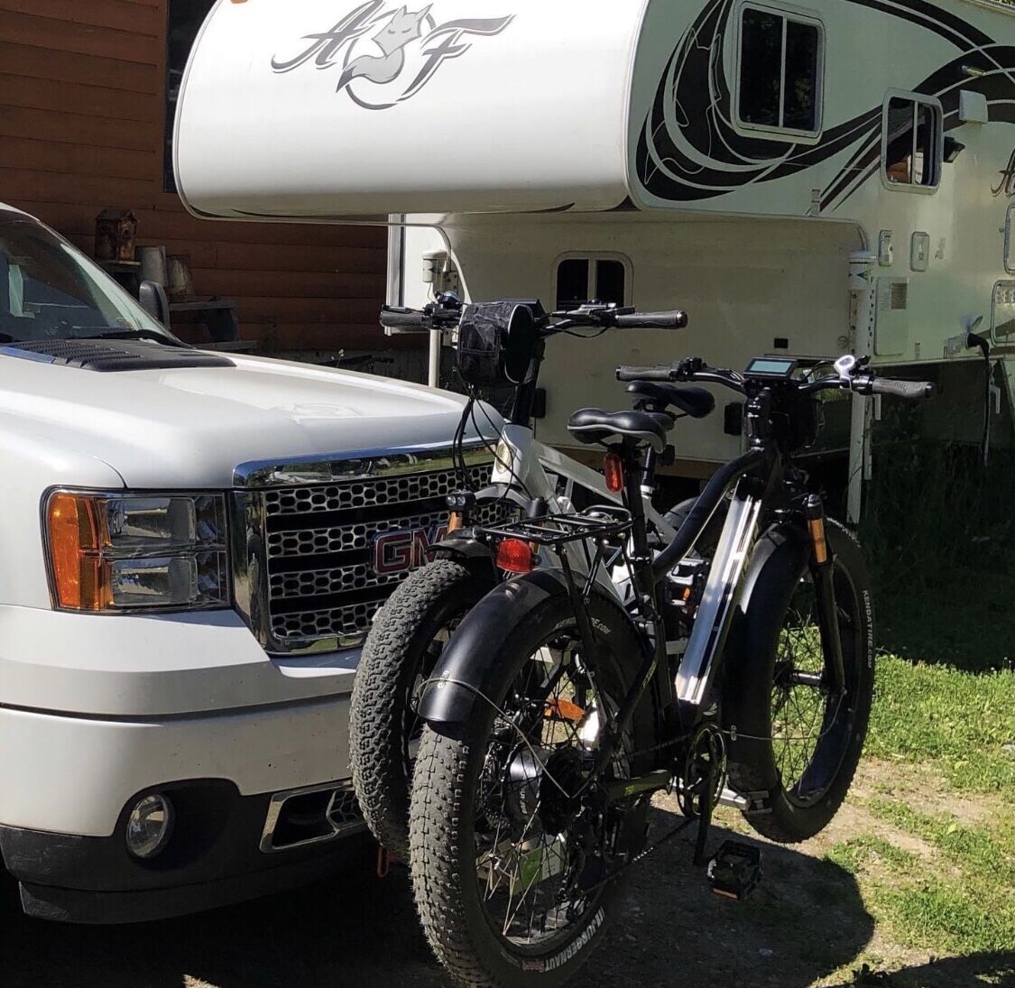 MoTow E-bike Carrier Installed on front of Truck